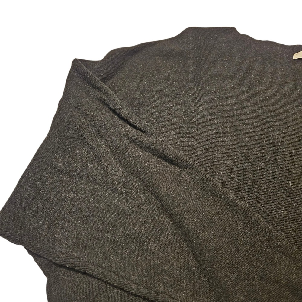 Vila Milano Womens Top Large Black Batwing Sleeve Knit Sweater Pullover - Picture 6 of 10